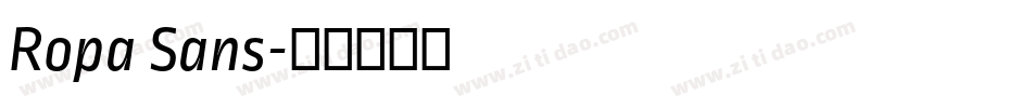 Ropa Sans字体转换